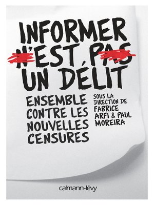 cover image of Informer n'est pas un délit